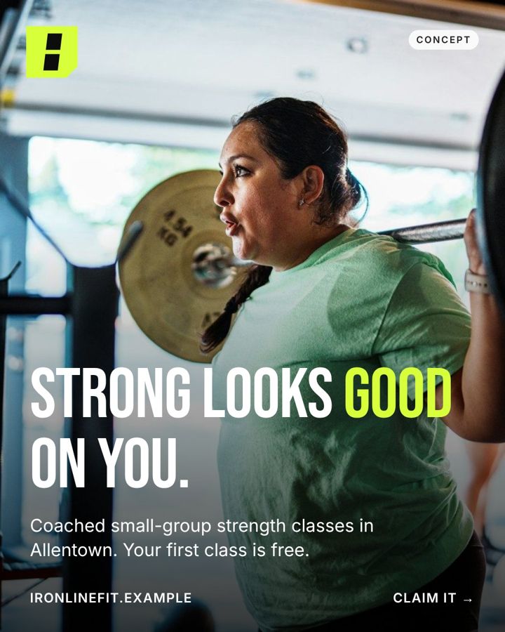Ironline Fitness sample post 1